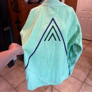 Freecity 2 KimonoVibrant Mint Shirt Jacket with Design